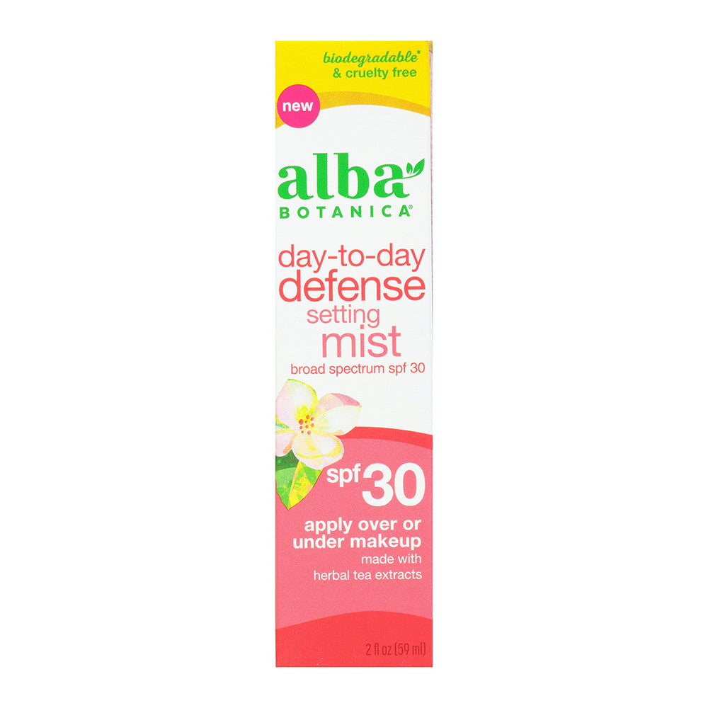 Alba Botanica Day to Day Defense SPF 30 Setting Mist, 2 Oz